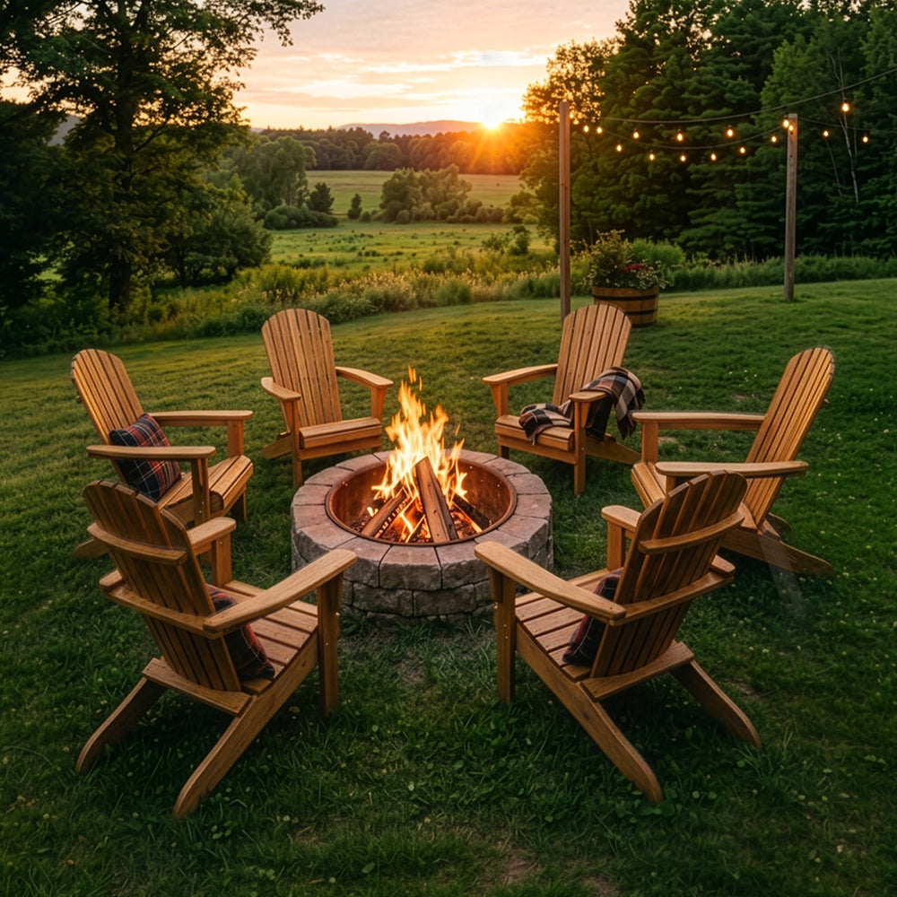 Classic Fan-Back Adirondack Chair